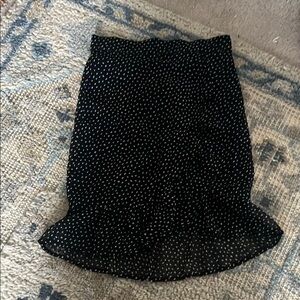 Abercrombie Kids Black Polka Dot Skirt
